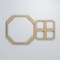 Ekena Millwork Small Johnston Decorative Fretwork Wood Wall Panels, Hickory, 19 1/8"W x 11 3/8"H x 3/8"T WALW12X12X0375JHNHI - alternate 2
